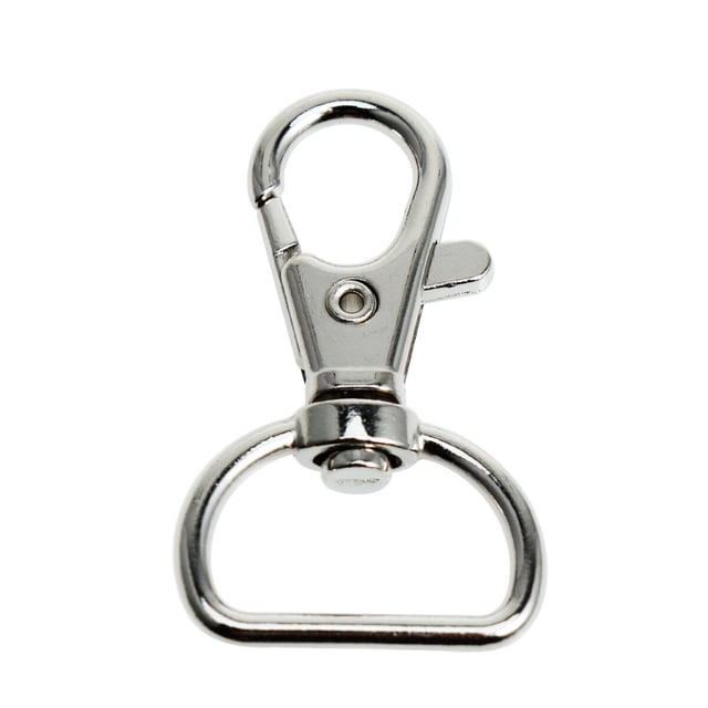 HEANUJJ 30Ud Gancho Snap Giratorio En Hierro Color Plata Para Llaveros Y Bolsas