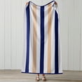 thumbnail image 3 of Great Bay Home Cotton Cabana Stripe 4-Pack Beach Towel  (4 Pack - 30" x 60", Navy / Taupe), 3 of 6