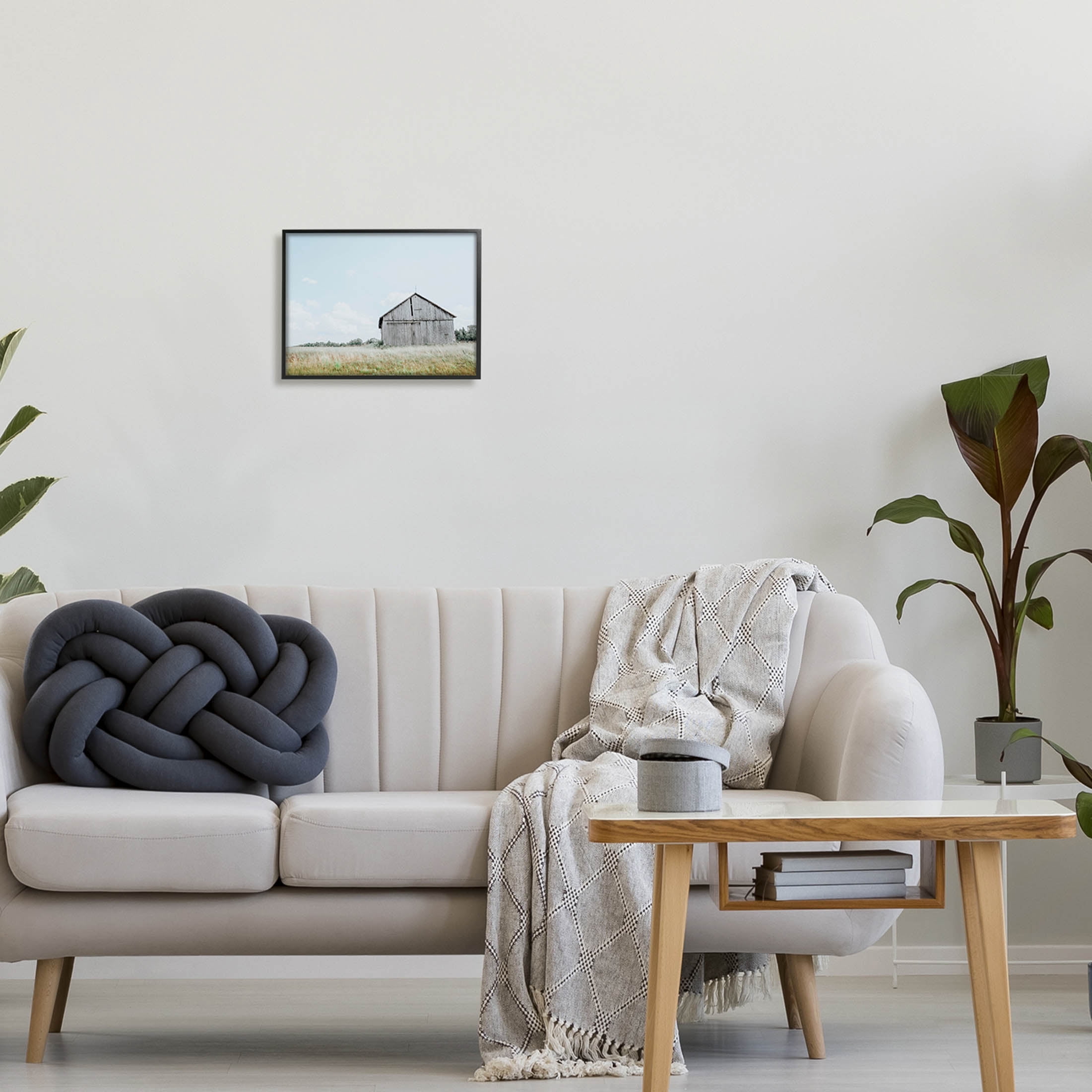 Stupell Industries Lone Countryside House Vast Rural Field Photograph Black Framed Art Print Wall Art, Design by Nathan Larson