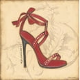 thumbnail image 2 of Marrott, Stephanie 20x20 White Modern Wood Framed Museum Art Print Titled - Fashionista Red Heel, 2 of 4