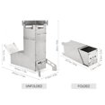 thumbnail image 5 of CEORPER Camping Stove Collapsible Wood Burning Rocket Stove Backpacking Camp Tent Stove, 5 of 14