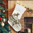 thumbnail image 3 of SKYSONIC Cowboy Christmas Stocking Personalized Large Candy Stocking Hanging Gift Xmas Stockings Decoration for Family Holiday Party Ornaments Decor Fireplace, 3 of 7