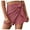 Brick Red, variant on Womens Pants Summer Textured Solid Color Skirt Shorts Fashion forward Breathable Skort for Daily Wear Trousers