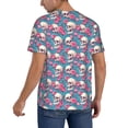 thumbnail image 2 of Hirioo happy Skull rose for Men's Baseball T-shirt Shirts Short Sleeve Casual Summer Button Stretch T Shirts,Size S-4XL-Medium, 2 of 7