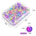 thumbnail image 2 of HAOAN 1050pcs Crystal Glass Rondelle Beads  Multi-Color Clear Crystal Beads for Beading Craft Jewelry Making  6mm 21 Colors, 2 of 5