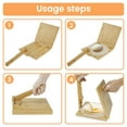 thumbnail image 6 of 25Pcs Bamboo Tortilla Presser 10 Inch Manual Square Tortilla Maker with 1 Rolling Pin and 50 Oil-Proof Paper Rotatable Mexican Tortillera Dough Pressing Tool for Homemade Tortilla, 6 of 11