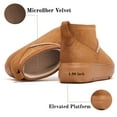 thumbnail image 4 of COM STAR Woman Snow Boots Winter Faux-Suede Ankle Boots Faux-Fur Lined Wide Toe Platform Outdoor Cold Weather Footwear, 4 of 9