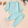 thumbnail image 5 of Fesfesfes Outfits for Girls Long Sleeve Shirts Sweatshirt Casual Pants Set Children Big Sister Sports Sweatshirt Set 3-4 Years, 5 of 8