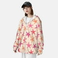 thumbnail image 3 of Kdxio Starfish Print Women Men Sun Protection UPF 50+ Jackets Zip Up Long Sleeve Hoodie Hiking Lightweight with Pockets, 3 of 7