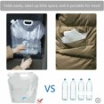 thumbnail image 5 of Bolsa de agua plegable para tanque de agua, contenedor de agua de PE, bolsa de almacenamiento de agua plegable, botes de gran capacidad de 10L, 2 uds., 5 of 5