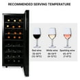 thumbnail image 4 of Koolatron 24 Bottle Dual Zone Wine Cooler Freestanding Wine Fridge, 4 of 12
