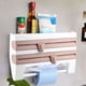 thumbnail image 5 of Estante de almacenamiento para botellas de salsa de pared, soporte para toallas de papel, dispensador de película conservante, 5 of 8