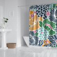 thumbnail image 3 of Floral Shower Curtain Watercolor Botanical Bathroom Decor Rustic Flower Design Fabric Bath Curtain for Tub Country Style Home Accessories with Hooks，72x84in(180*210cm), 3 of 5