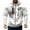White, variant on Mens Casual Hooded Sweatshirt Jacket Multi-Pocket Vintage Print Long Sleeve Zipper Workwear Jackets (XL, White)
