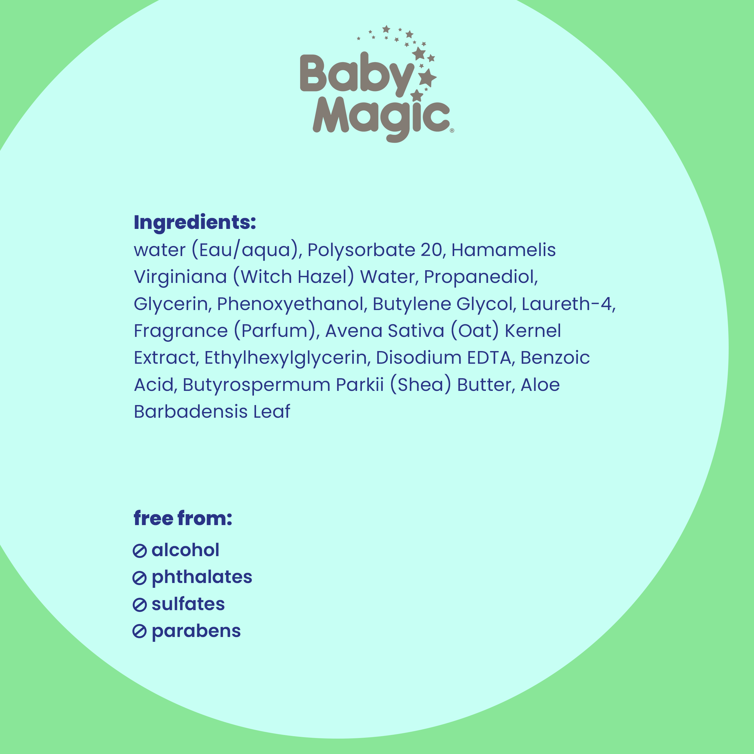 Baby Magic Spray Limpiador Calmante, Vainilla y Avena, Hipoalergénico, 8 oz 8