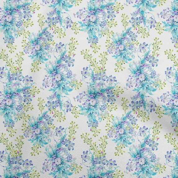 oneOone Viscose Chiffon Pale Yellow Fabric Floral Quilting Supplies Print Sewing Fabric By The Yard 42 Inch Wide