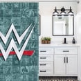 thumbnail image 5 of W-W-E Shower Curtain, Premium Waterproof Fabric Bath Curtain, Heavy Duty PEVA Shower Curtain for Bathroom Hotel, 5 of 7