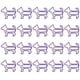 thumbnail image 5 of 20 clips marcapáginas de metal con forma de dibujos animados para suministros de oficina, clips de cachorro morado, 5 of 8