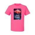 thumbnail image 2 of Wild Bobby, Colorful Horses Running on Forest Auroa, Animal Lover, Men Graphic Tees, Neon Pink, 5XL, 2 of 3