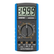 ANENG AN9205A Digital Multimeter 3 1/2 LCD Display 1999 Count Manual Universal Meter AC DC Resistance Capacitance Transistor Tester Multifunctional Ammeter with Backlight NCV Test Meter Gre