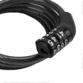 thumbnail image 2 of Bicycle Combination Lock, Anti-Theft, 4-Digit Combination, Mountain Bike Cable Lock, 2 of 4