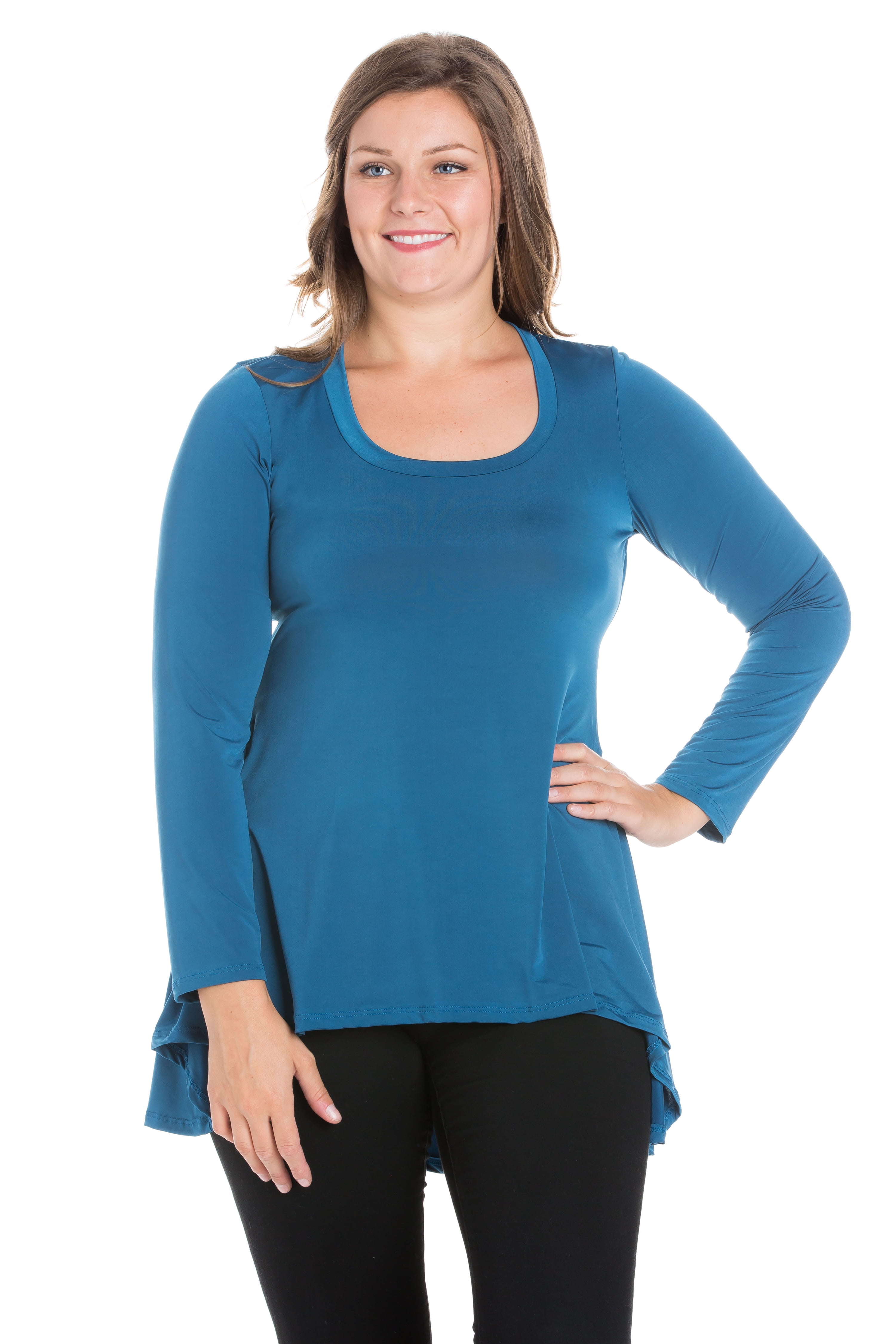 plus size hi low tunic