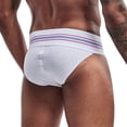 thumbnail image 5 of JOCKMAIL 2PCS/Pack Mens Briefs Underwear Soft Breathable Underwear Men's Cotton Stretch Underwear Support Briefs, 5 of 9