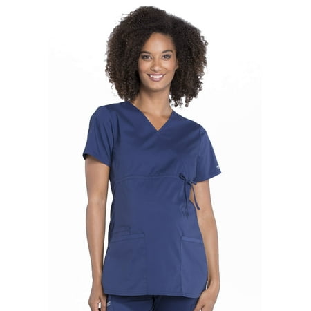 

Cherokee Workwear Professionals Maternity Women s Scrubs Top Mock Wrap WW685