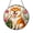 Acrylic 3.5 Inch, variant on Smiling Shiba Inu Dog Design Stained Glass Style Window Hanging Suncatcher, Cheerful Animal Art Gift