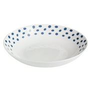 Gap Home Blue Stripy Dots 8-Inch Fine Ceramic Dinner Bowl