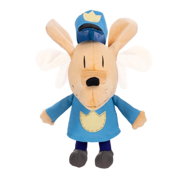 JAKKS Pacific Dog Man presenta felpa, las orejas se mueven hacia arriba y hacia abajo, se aprietan para obtener un efecto de sonido divertido, ¡Toot! Colecciona todos los peluches de Dogman, basados 