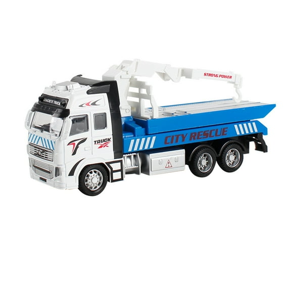 Fire Truck Toy Metal Cab, Fire Engine Truck with Lights and Siren Sounds, Working Water Pump and Ladder, Firetruck Toy for Toddlers Kids, 12"