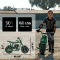 thumbnail image 3 of FRP DB003 50CC Gas Powered Mini Dirt Bike, Green, 3 of 7