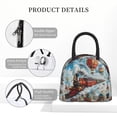 thumbnail image 4 of Fotbe Red Train Hot Air Balloon Bolsa de Almuerzo con Estampado, Lonchera Aislada, Contenedor de Comida Reutilizable Tipo Cooler a Prueba de Fugas, 4 of 6