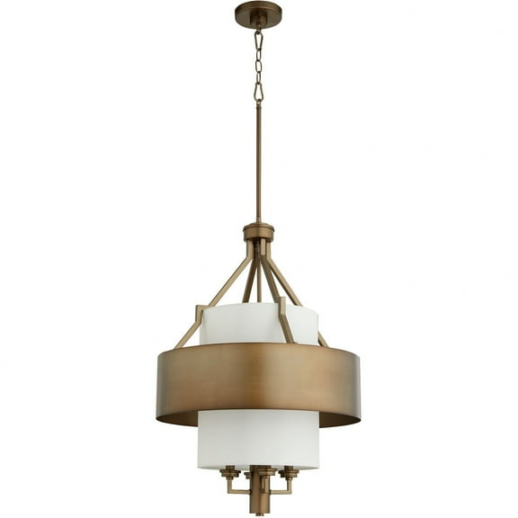 872-81-Quorum Lighting-4 Light Pendant-29 Inches Tall and 20 Inches Wide     -Traditional Installation