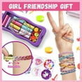 thumbnail image 3 of 2-Pack DIY Bracelet Making Kit for Girls  Arts and Crafts Jewelry Set with Colorful Strings, Clasps, and Stickers, 3 of 6