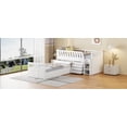 thumbnail image 5 of L-shaped Space-Saving Twin Loft and Twin Platform Bed with 7 Drawers and Full Guardrails(WHITE), 5 of 9