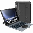 thumbnail image 1 of ccwonima for Samsung Galaxy Tab S9 FE Plus Case with Detachable Keyboard, Multi-Touch Trackpad, 7-Color Backlit, S Pen Holder, Rugged Keyboard Case with Camera Cover for Samsung Tablet S9 FE+ 12.4", 1 of 1