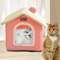 thumbnail image 1 of Cama para gatos Fernando Casa para gatos Rosa Semi cerrada, 1 of 8