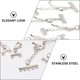 thumbnail image 2 of 8 cadenas extensoras de acero inoxidable ajustables para pulseras., 2 of 6