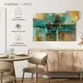 thumbnail image 4 of Elephant Stock Morning Fjord Wall Art - Horizontal Canvas Wall Art - Living Room Wall Decor - Abstract Canvas - Brown And Blue Decor By Silvia Vassileva - 12" x 8", 4 of 4