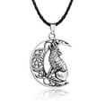 Necklaces For Women Trendy Personality Wolf Necklace On The Moon Shows