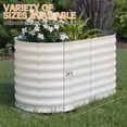 thumbnail image 2 of JoanKaren Raised Garden Bed,4x2x2 ft Outdoor Galvanized Planter Box for Vegetables,Fruits and Flowers,Beige, 2 of 9