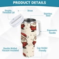 thumbnail image 4 of 40 oz Stainless Steel Tumbler Vacuum Insulated Leak Proof Stainless Steel Coffee Cup Water Bottles Cartoon Santa Claus, 4 of 9