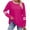 006 Hot Pink, variant on Women's Long Sleeve Shirts Casual Color Block Crewneck Tops Tshirt Basic Tee Trendy Outfits