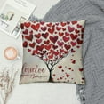 thumbnail image 2 of RUIYC Valentines Day Pillow Cover Hearts Tree Love is Decoration Holiday Home Decorative Pillow Case for Sofa Couch Decor, 2 of 5
