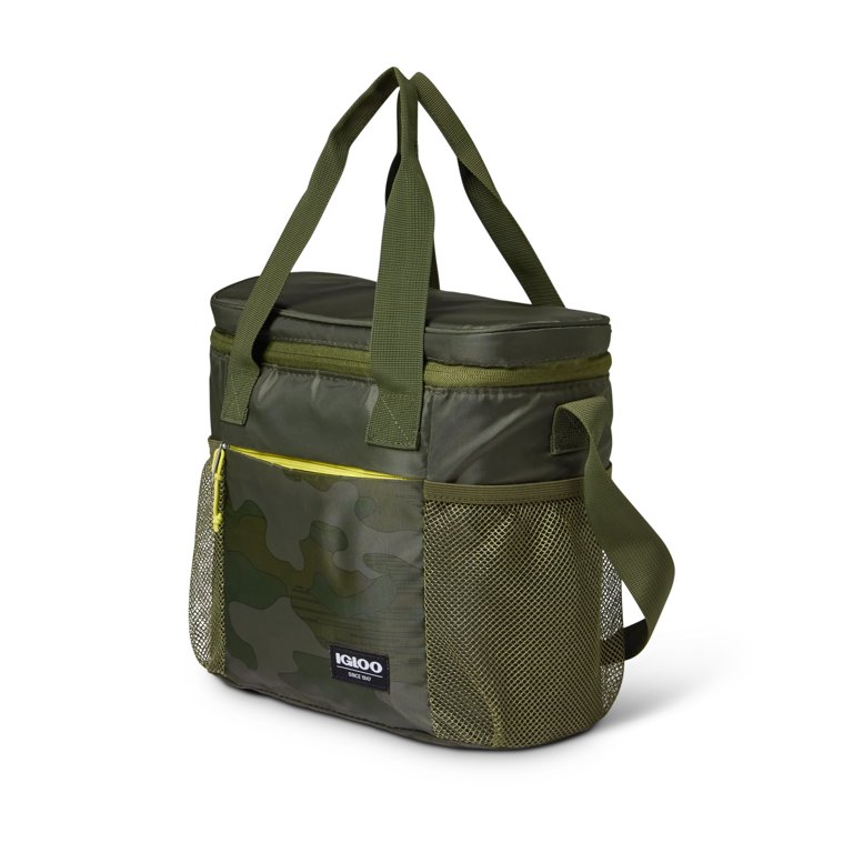 Igloo 12 Can Halo Cube Lunch Tote Cooler Bag - Camo Green