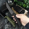 thumbnail image 6 of Medium Full-Tang Fixed Blade Knife, 4.92" D2 Tool Steel Blade, G10 Handle & Kydex Sheath, for Camping, Hunting, Fishing, 6 of 7