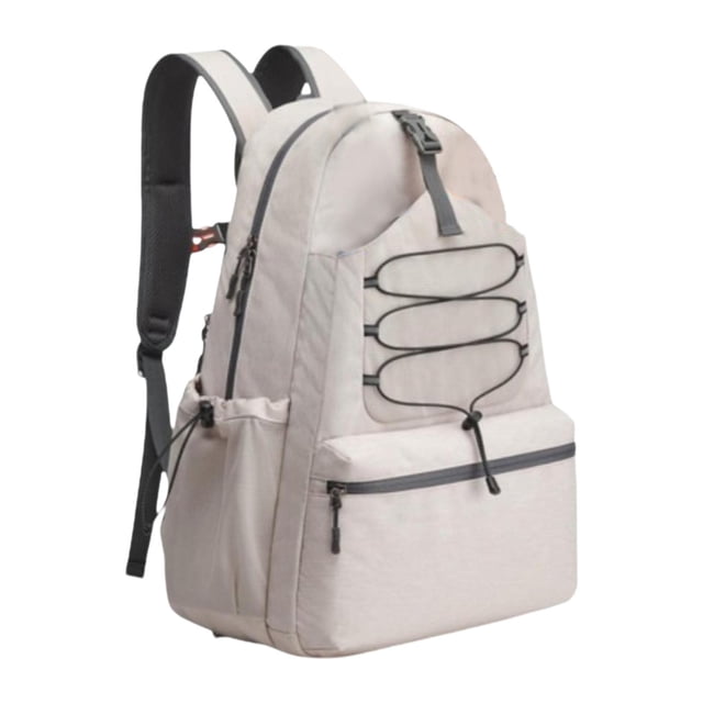 Almencla Tennis Bag Adjustable Strap Lightweight Large Capacity Pickleball Racket Bag Beige