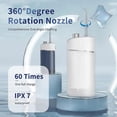 thumbnail image 5 of Cordless Water Flosser With Jet Tips Teeth Cleaner Dental Floss Oral Irrigator, 5 of 5